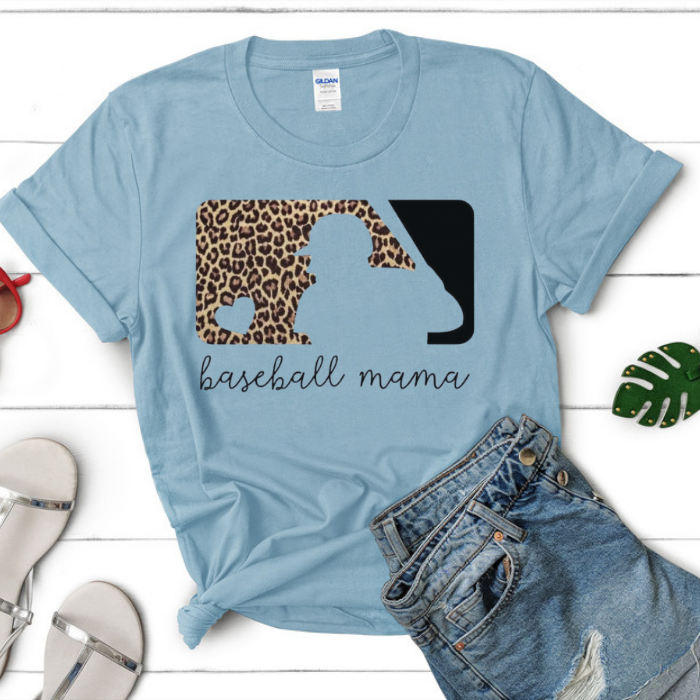 Baseball Mama Leopard MLB Top