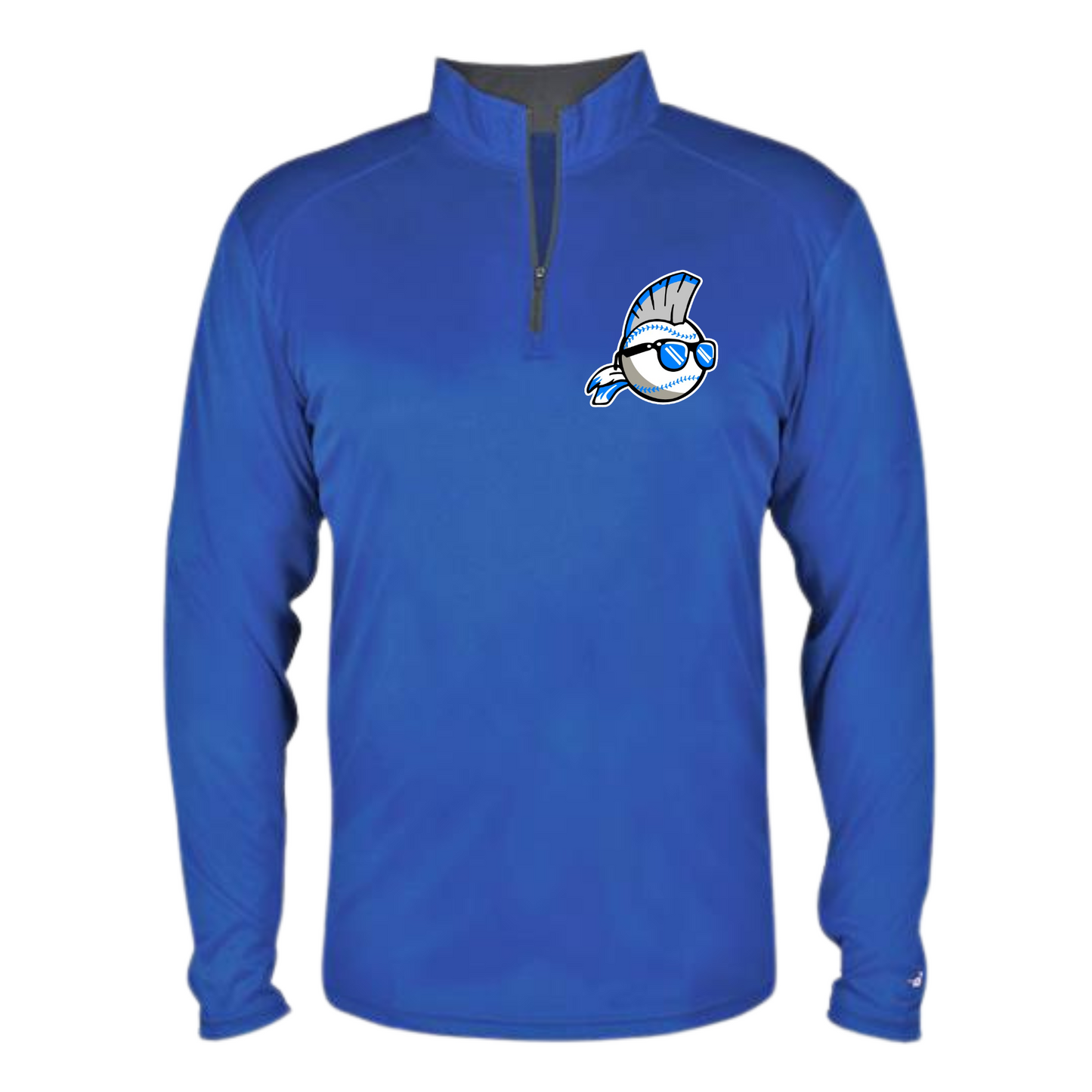 Macon Trouble-1/4 Zip Long Sleeve Pullover Shirt