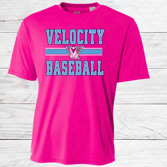 Velocity Baseball- Pink & Light Blue Edition