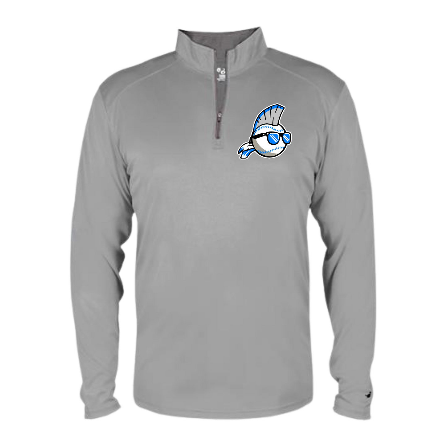 Macon Trouble-1/4 Zip Long Sleeve Pullover Shirt