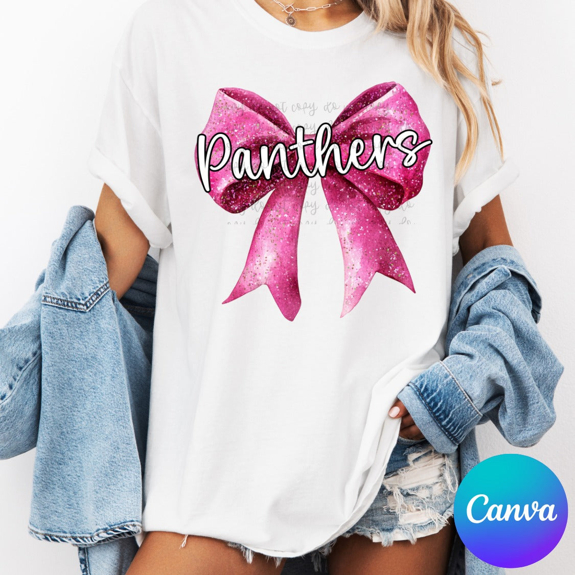 Custom Pink Out Bow Top — design example 1