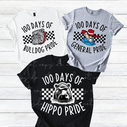 Custom 100 Days Of School Pride Top — design example 1