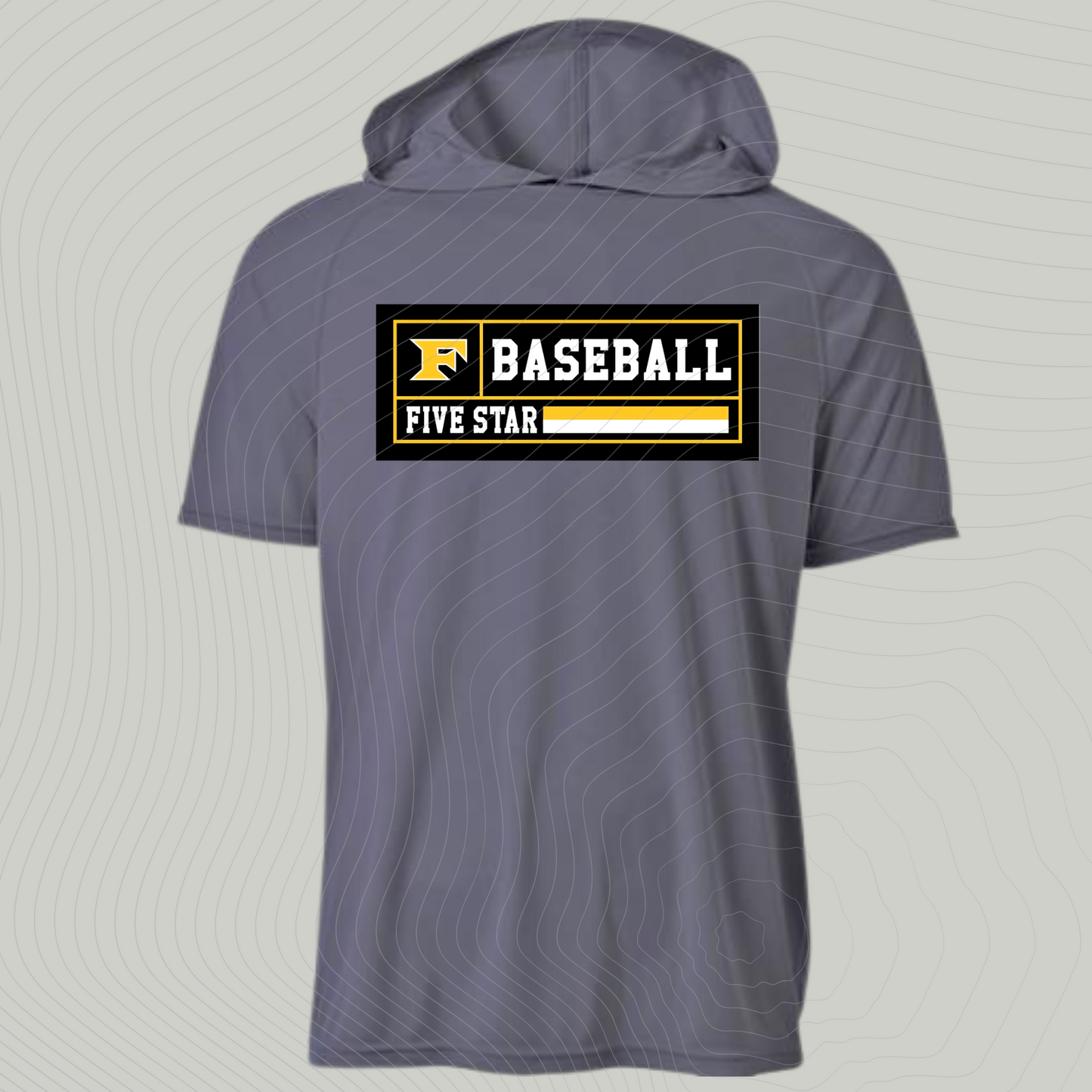 Design A-GRAY- Short/ Long Sleeve with HOOD