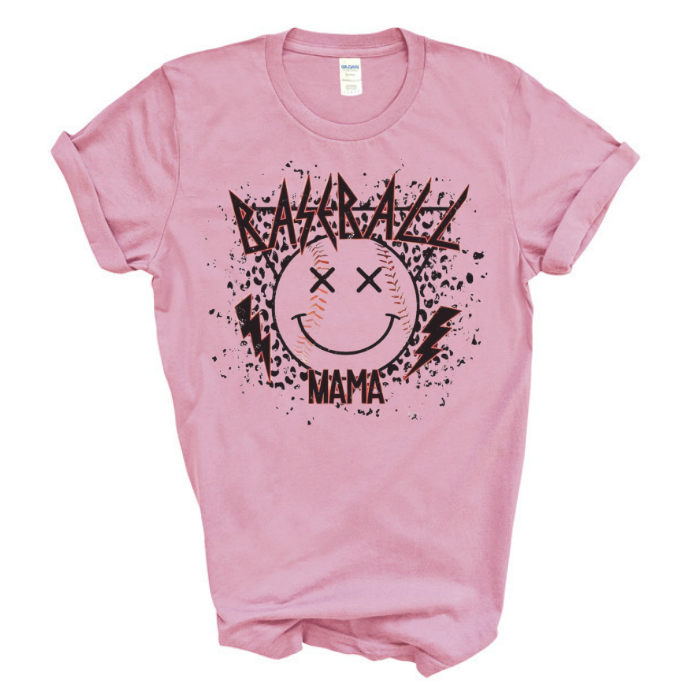 Retro Baseball Smiley Top