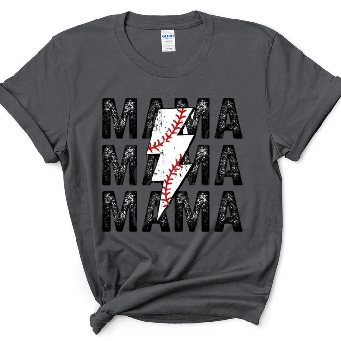 MAMA x3 Baseball Lightning Bolt Tops