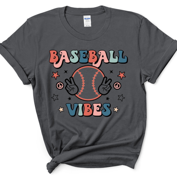 Baseball Vibes Peace Top