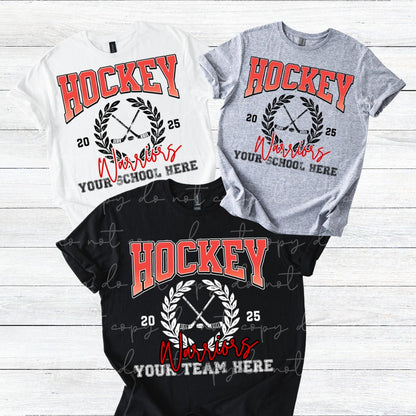 Custom Hockey Wreath Top — design example 2