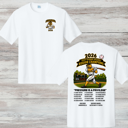 Crisp Academy Baseball Region Championship Shirt