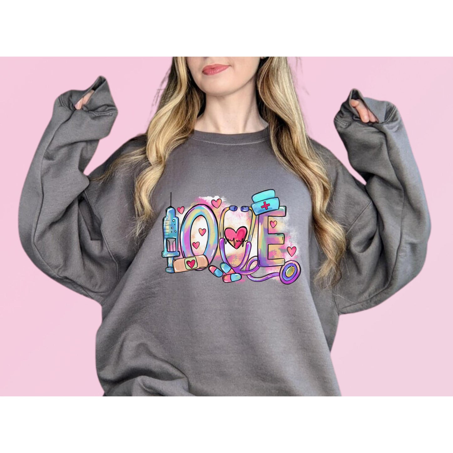 NURSE LOVE Valentine Top