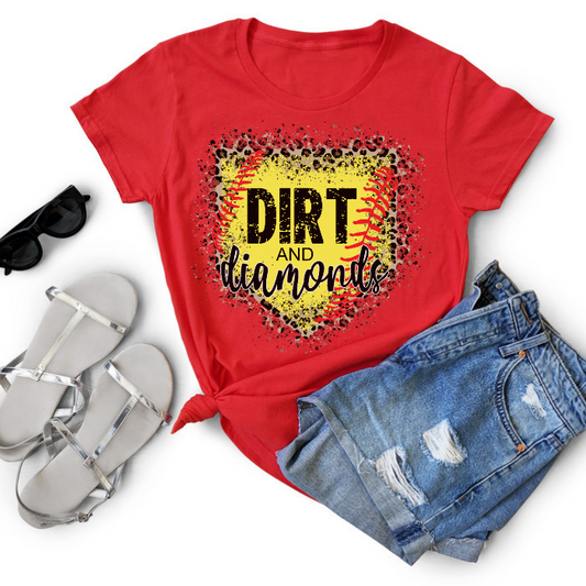 Dirt & Diamonds Softball Top