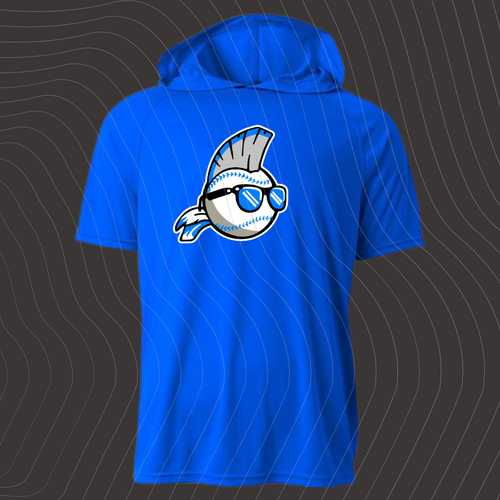 Macon Trouble- Design-B-BLUE- Short/Long Sleeve Dri-Fit w/ Hood