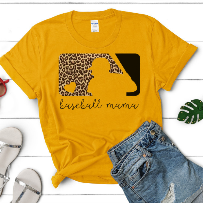 Baseball Mama Leopard MLB Top