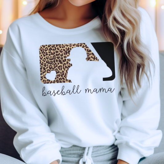 Leopard Baseball Mama MLB Top