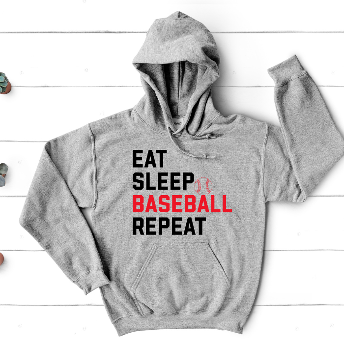 EAT SLEEP BASEBALL REPEAT Tee