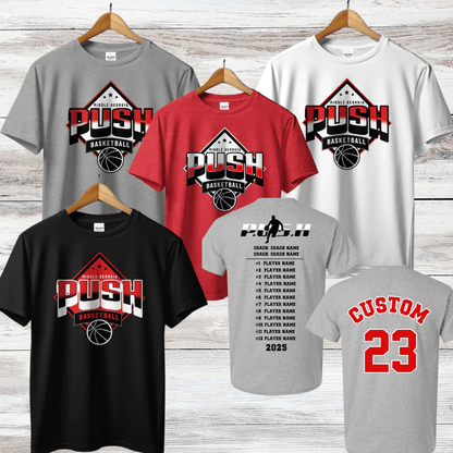 PUSH Basketball Design 5- Short Sleeve/ Long Sleeve Shirts
