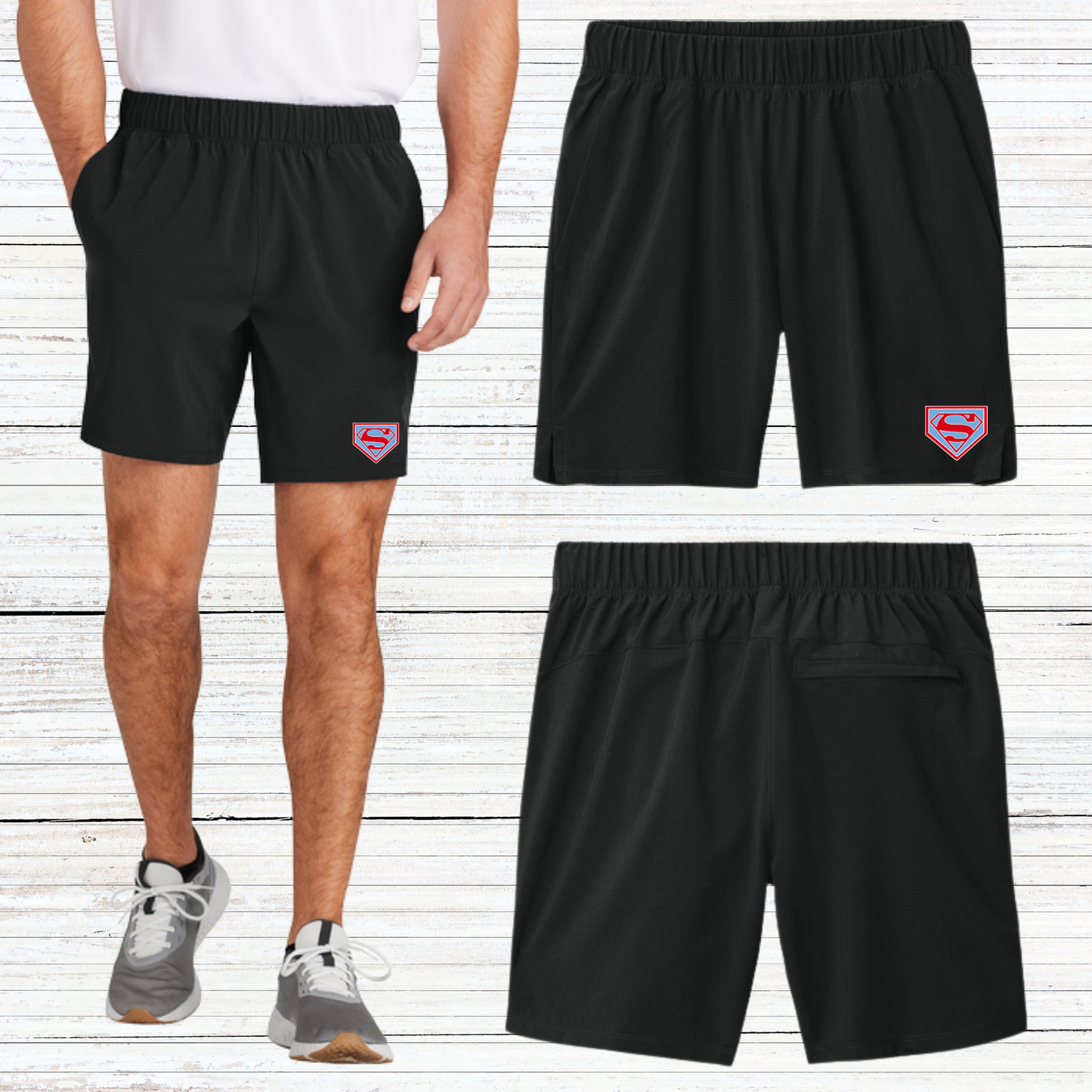 Mens Repeat Short 7"- Zippered Back Pocket -Showtime Baseball