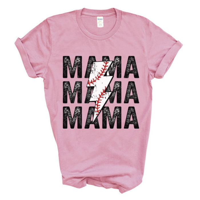 MAMA x3 Baseball Lightning Bolt Tops