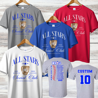 WRALL All Stars- Design 7- Short Sleeve or Tank All Colors