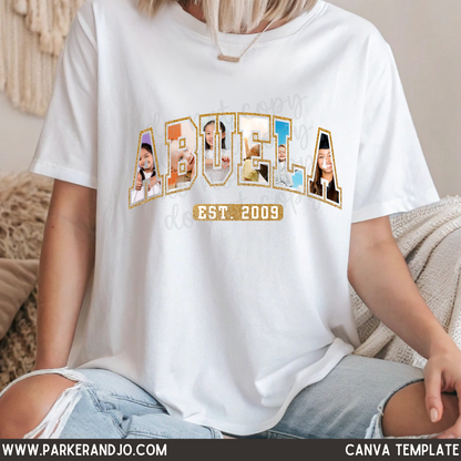 Custom Abuela  Photo Top — design example 1