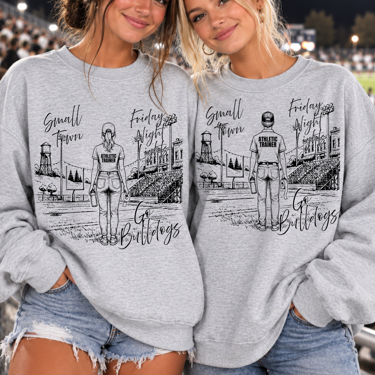 Custom Athletic Trainer Small Town Friday Night Lights Top — design example 1