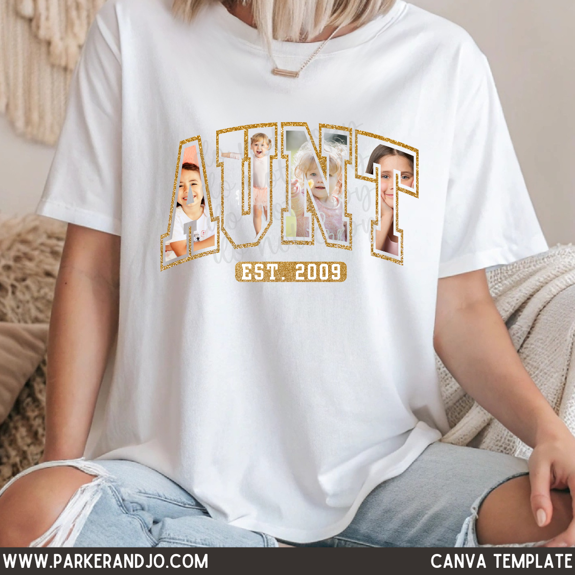 Custom Aunt  Photo Top — design example 1