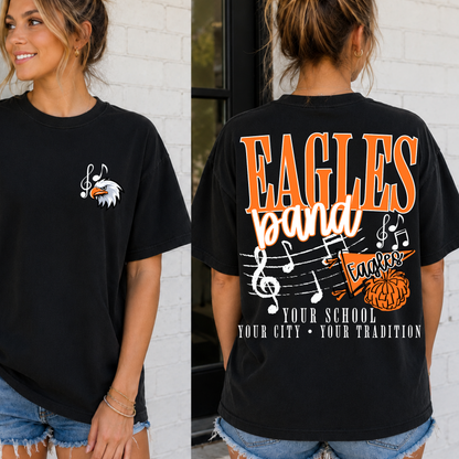Custom Band School Spirit Mascot Top — design example 1