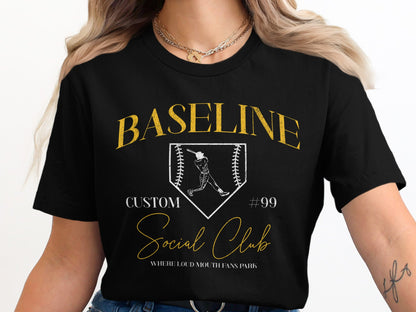 BASELINE Social Club- Diamond Design w/Custom Name & Number