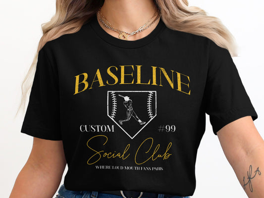 BASELINE Social Club- Diamond Design w/Custom Name & Number
