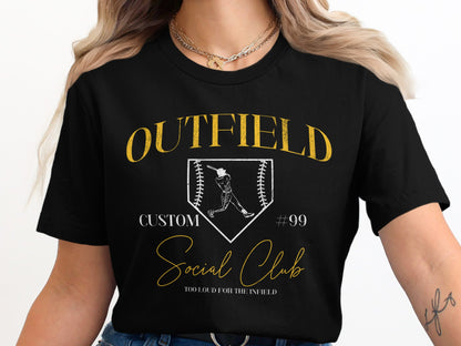 OUTFIELD Social Club- Diamond Design w/Custom Name & Number
