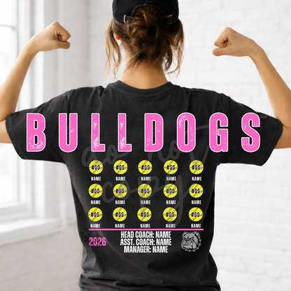 Custom Softball Team Roster Top — design example 1