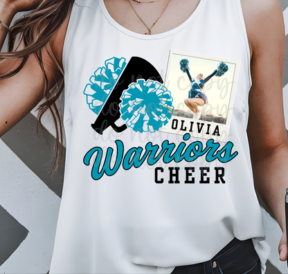 Custom Cheer Polaroid Top — design example 1