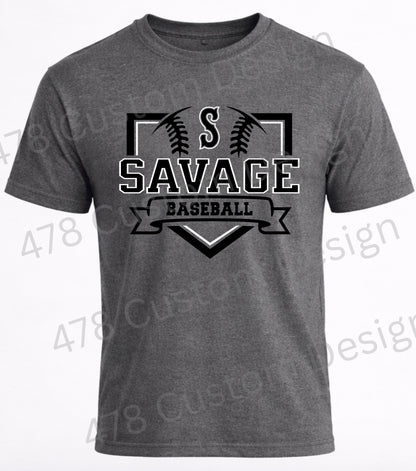 Georgia Savage Baseball 9u- Design 16