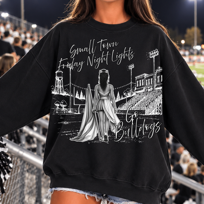 Custom Color Guard Small Town Friday Night Lights Top — design example 2