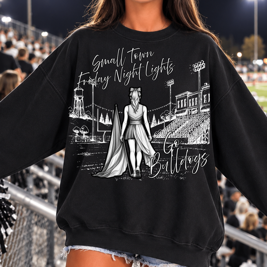 Custom Color Guard Small Town Friday Night Lights Top — design example 1