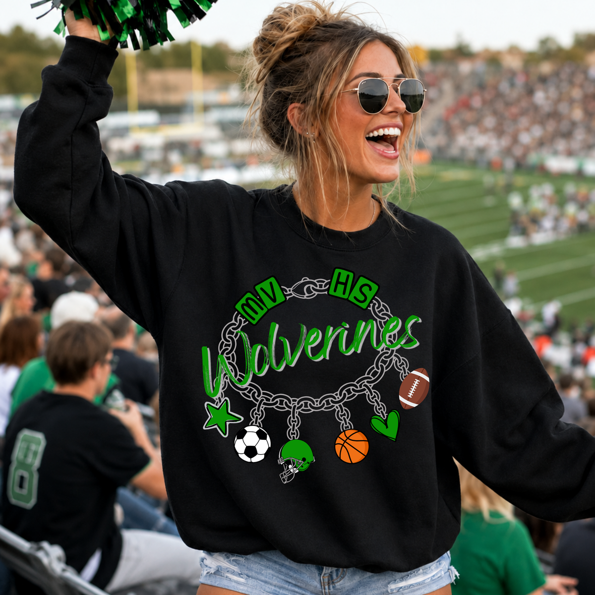 Custom Charm Bracelet Mascot Top — design example 1