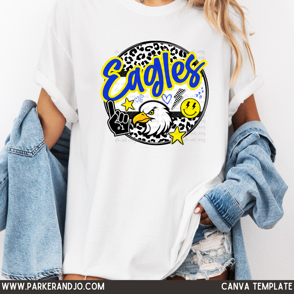 Custom Circle Mascot Top — design example 1