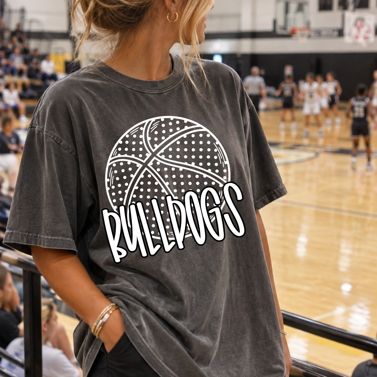Custom Polka Dot Basketball Team Top — design example 1
