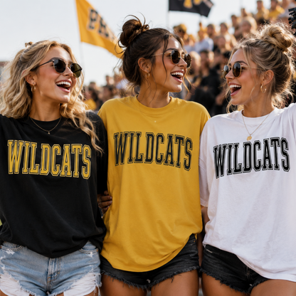 Custom Tall Skinny School Spirit With Outline Top — design example 1