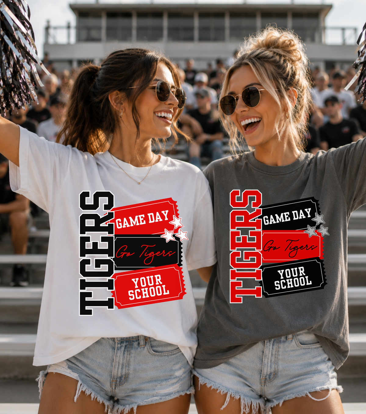 Custom Game Day Tickets Top — design example 1