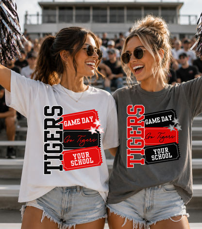 Custom Game Day Tickets Top — design example 1