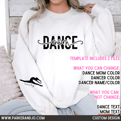 Custom Dance Mom Top — design example 1