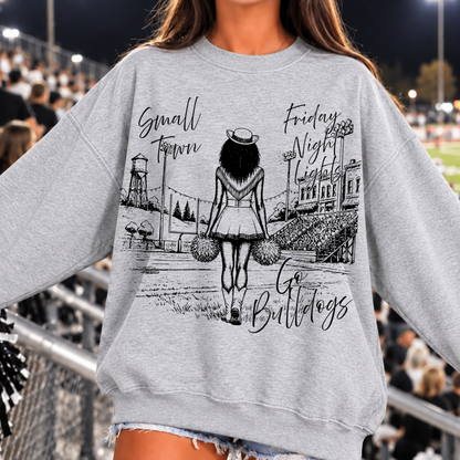 Custom Drill Team Small Town Friday Night Lights Top — design example 1