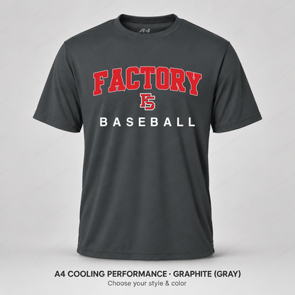 Factory Baseball 02A Collegiate Arch — A4 Graphite