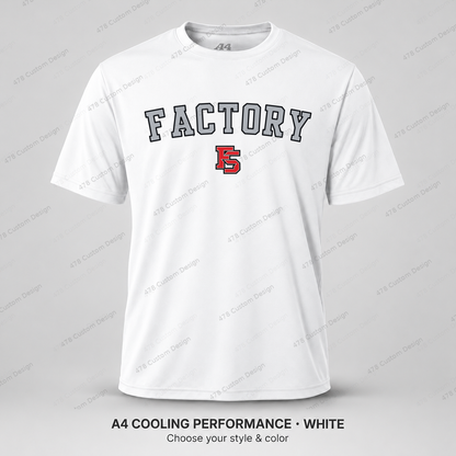 Factory Baseball 05 — White — corrected artwork and visible 478 Custom Design watermark