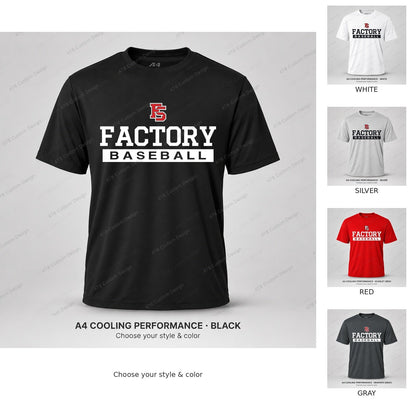 Factory Baseball 07 — all five colors — corrected artwork and visible 478 Custom Design watermark