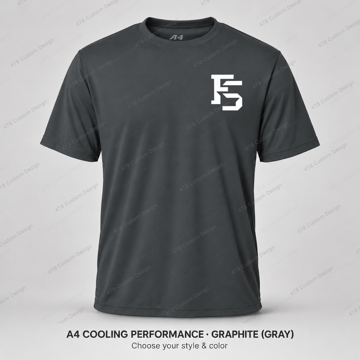 Factory Sports Solid Color FS Logo — left-chest — Factory-Solid-FS-left-chest-Graphite.png