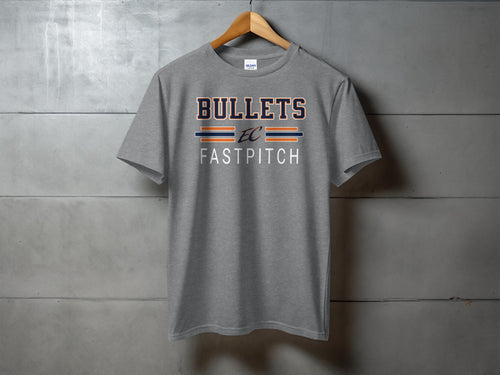 EC Bullets — Striped Fastpitch Logo