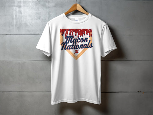 Macon Nationals Baseball — Paint Splatter Homeplate