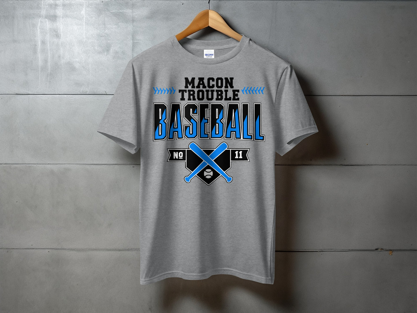Macon Trouble Baseball- Design D