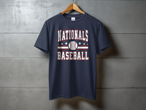 Macon Nationals Baseball — Stacked Baseball Lettering